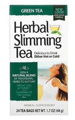 21st Century, Herbal Slimming Tea, Green Tea