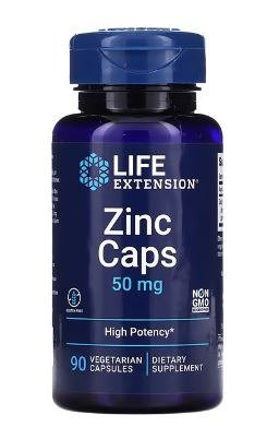 Life Extension, Zinc Caps, High Potency