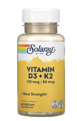 Solaray, Vitamin D3 + K2