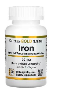 California Gold Nutrition, Ferrochel Iron (Bisglycinate)